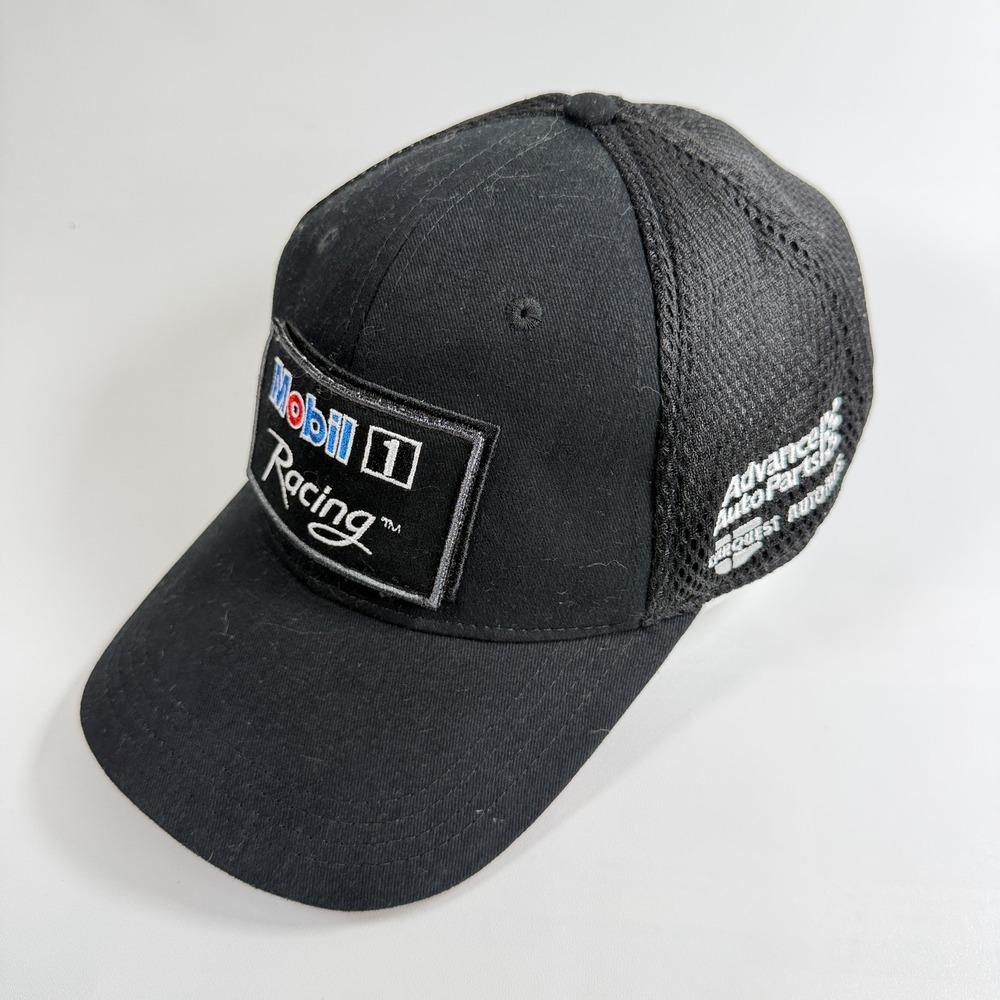 Mobil 1 Racing Advance Auto‎ Parts Carquest Trucker Hat Black Mesh Snapback